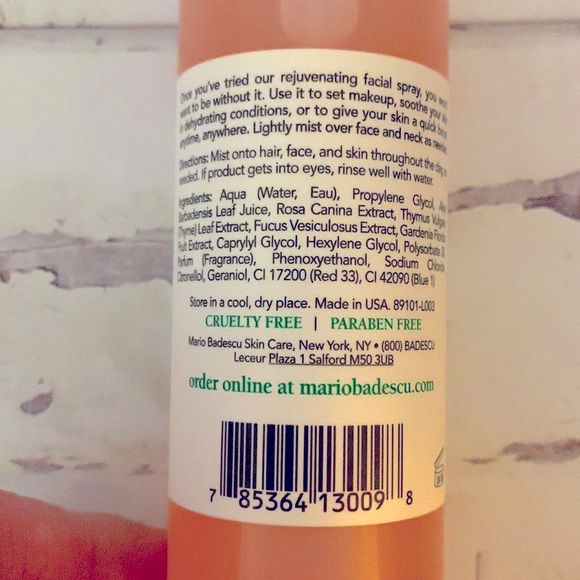 FACIAL SPRAY WITH ALOE, HERBS AND ROSEWATER - Picture 3 of 3